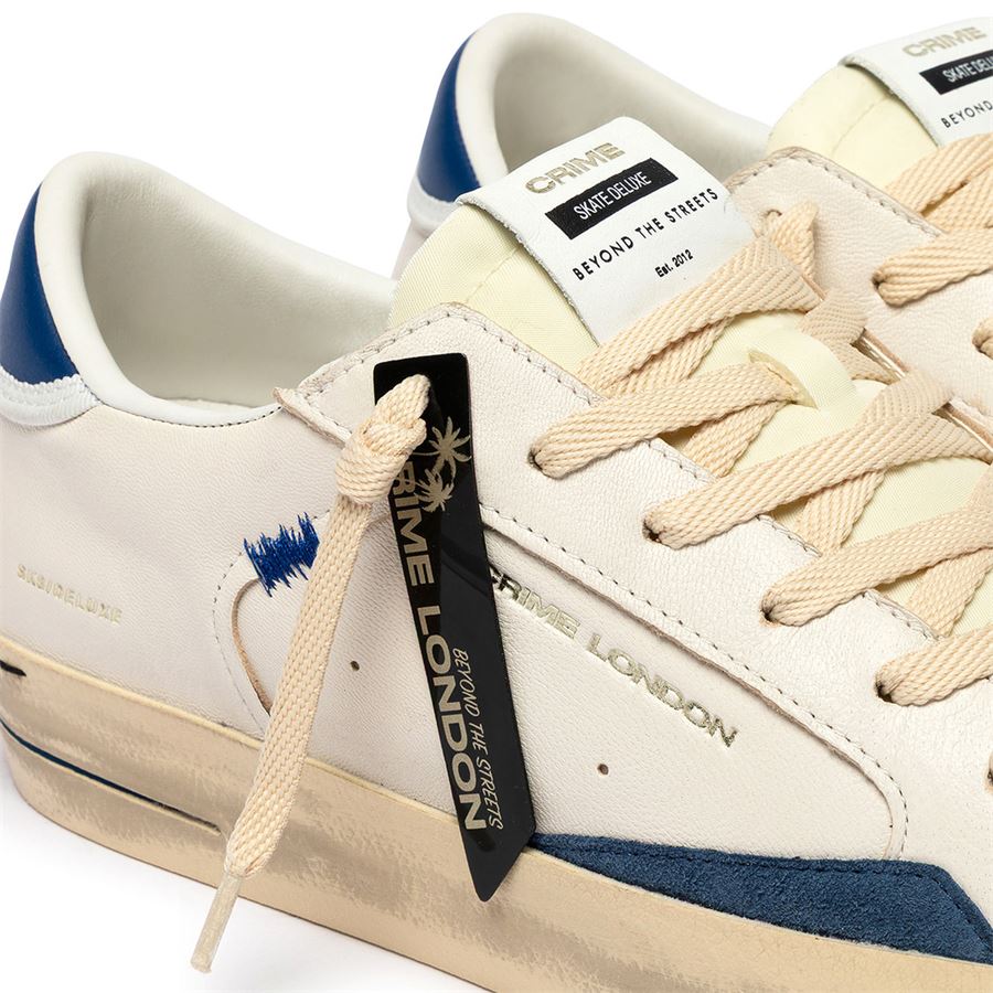 SK8 Deluxe nautical blu sneakers da uomo Crime London | 19107PP814